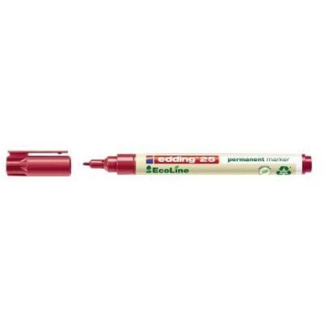 Edding e-25 EcoLine 4-25002 Permanentmarker Rot wasserfest: Ja