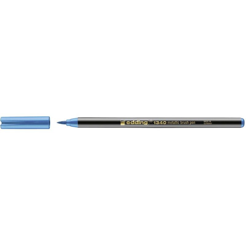 Edding - Fasermaler 1340 Brushpen metallic blau