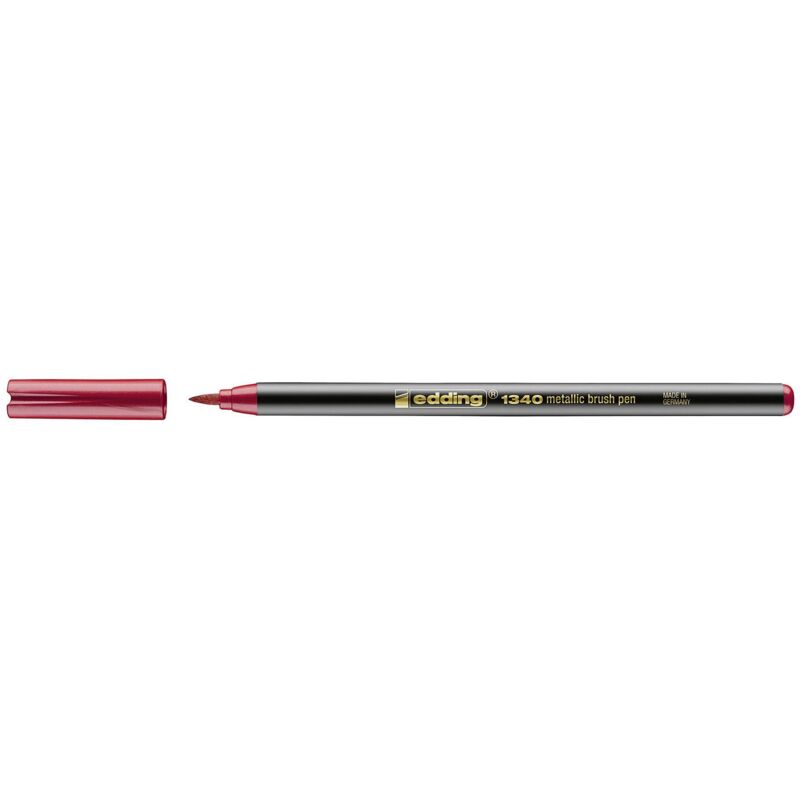 Edding - Fasermaler 1340 Brushpen metallic rot
