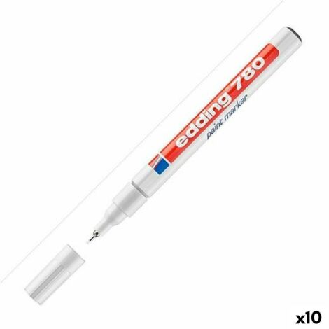 EDDING MARCADOR PERMANENTE 780 BLANCO -10UD-