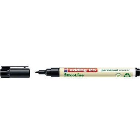 edding Permanentmarker 25 EcoLine 4-25001 1mm Rundspitze schwarz