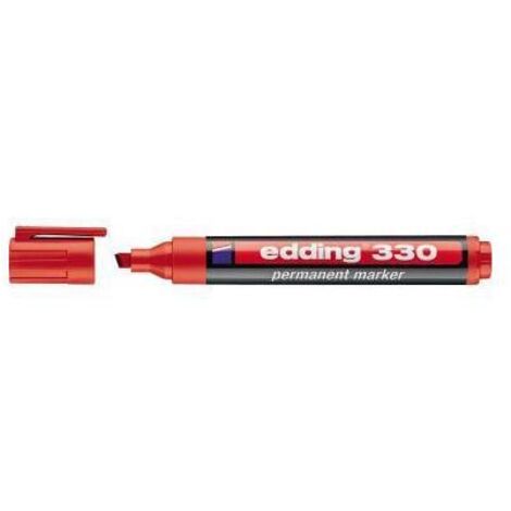 edding Permanentmarker 330 4-330002 1-5mm Keilspitze rot