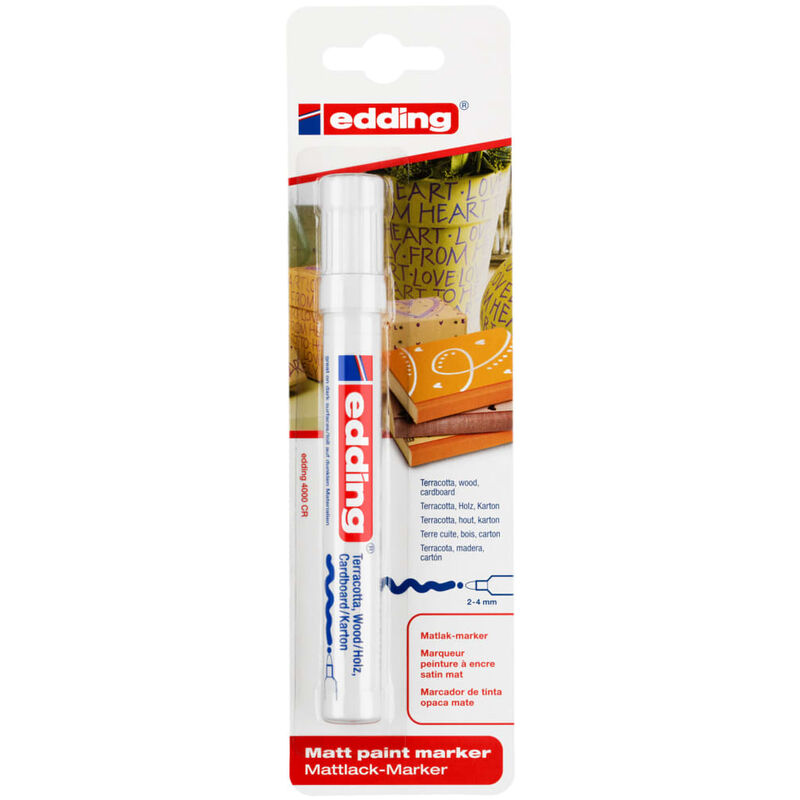 

Rotulador de tinta mate blanco 4000 - Edding