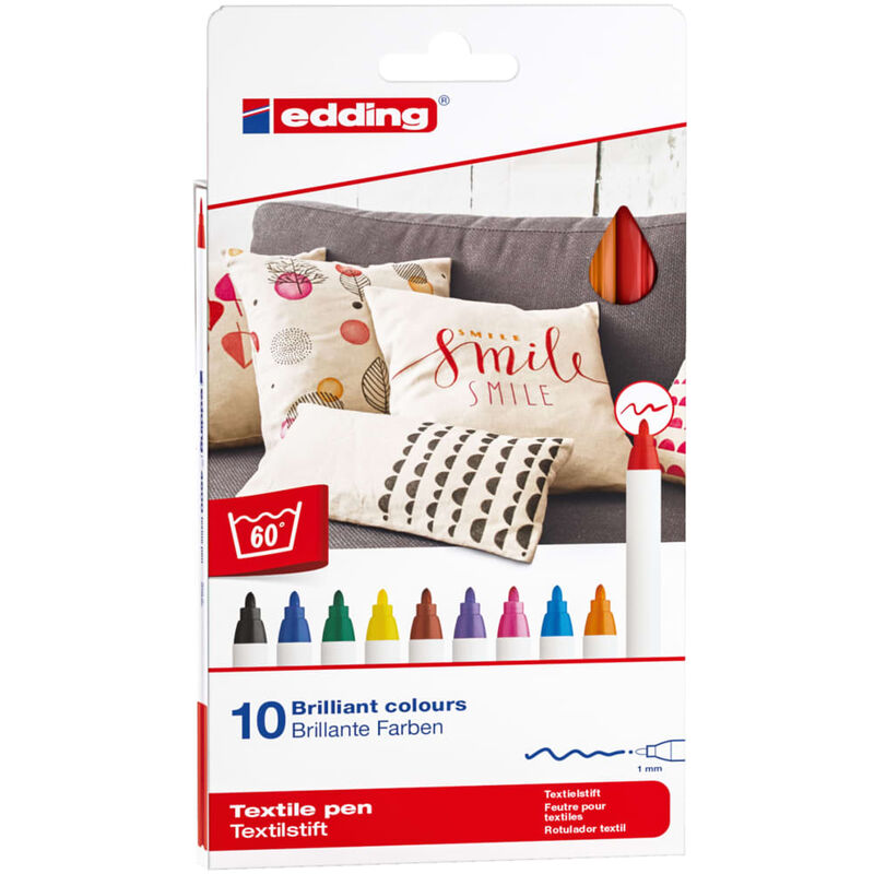 

Rotulador para textil 10 unidades multicolor 4600 - Edding