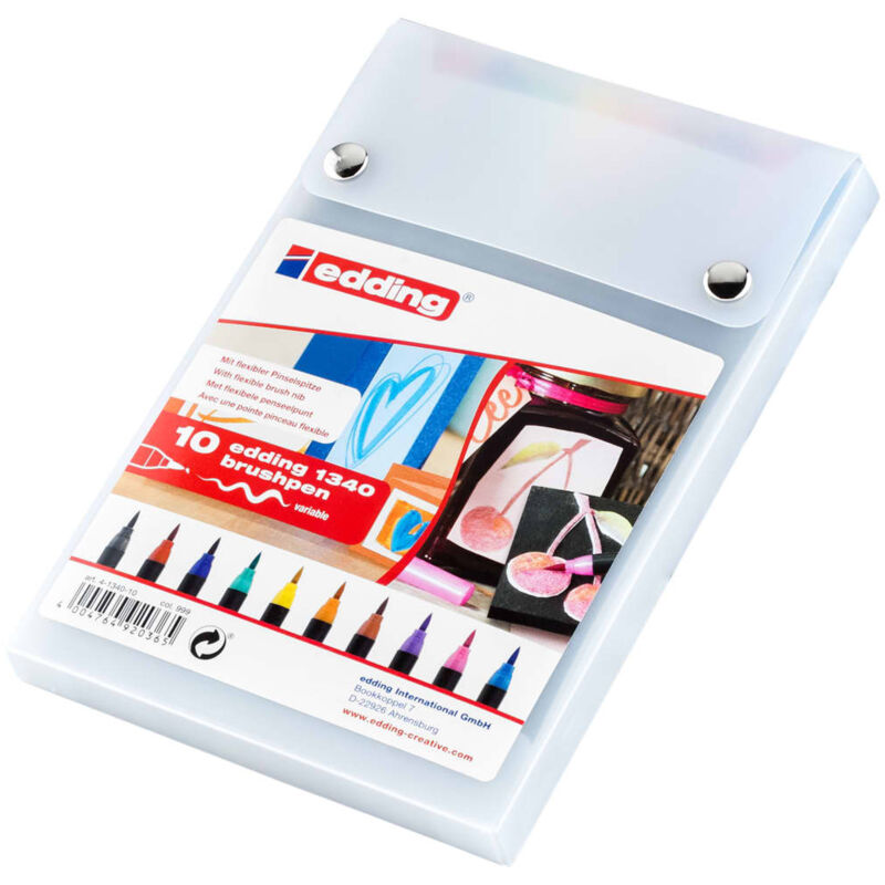 

Rotulador punta de pincel caligrafía 10 piezas multicolor 1340 - Edding