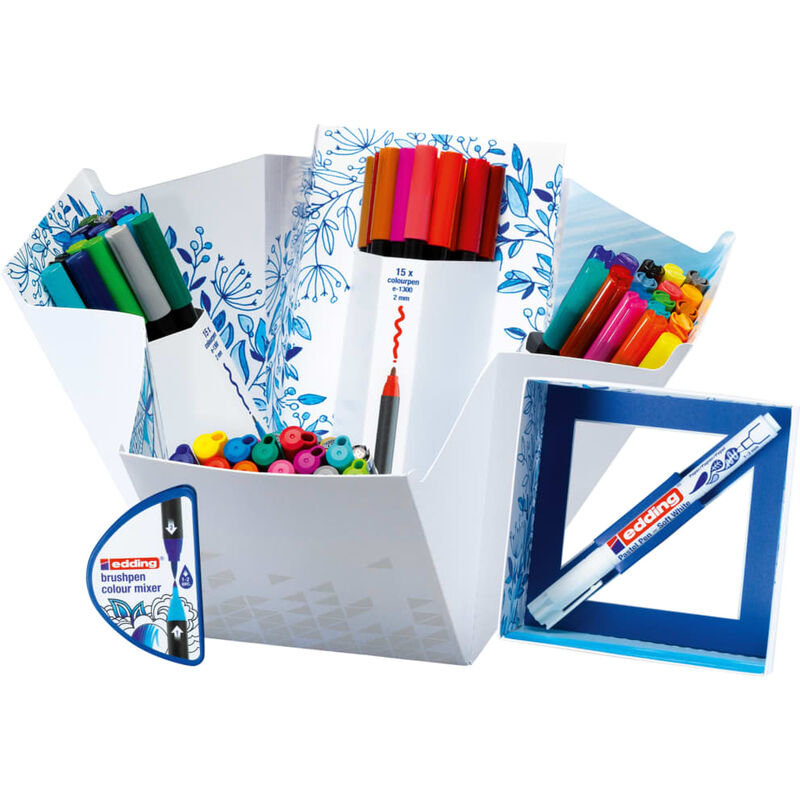 

Rotuladores de pincel mezcla de colores 15 unidades - Edding