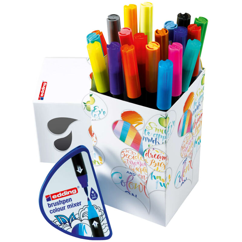 

Rotuladores de pincel mezcla de colores 20 unidades - Edding