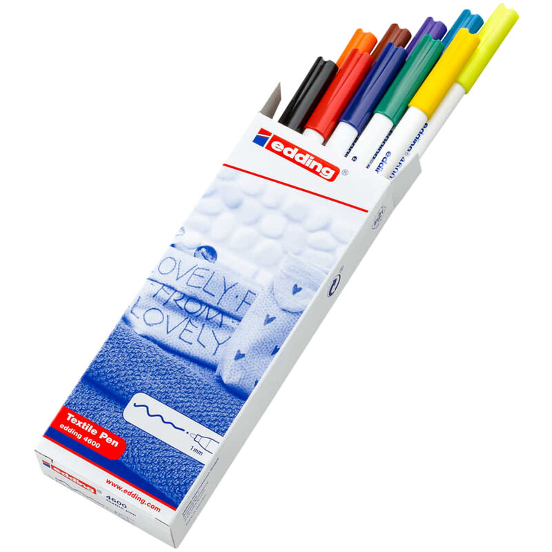 

Rotuladores para textil 10 unidades multicolor 4600 - Edding