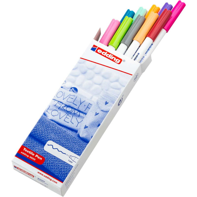 

Rotuladores textiles 10 unidades multicolor 4600 - Edding