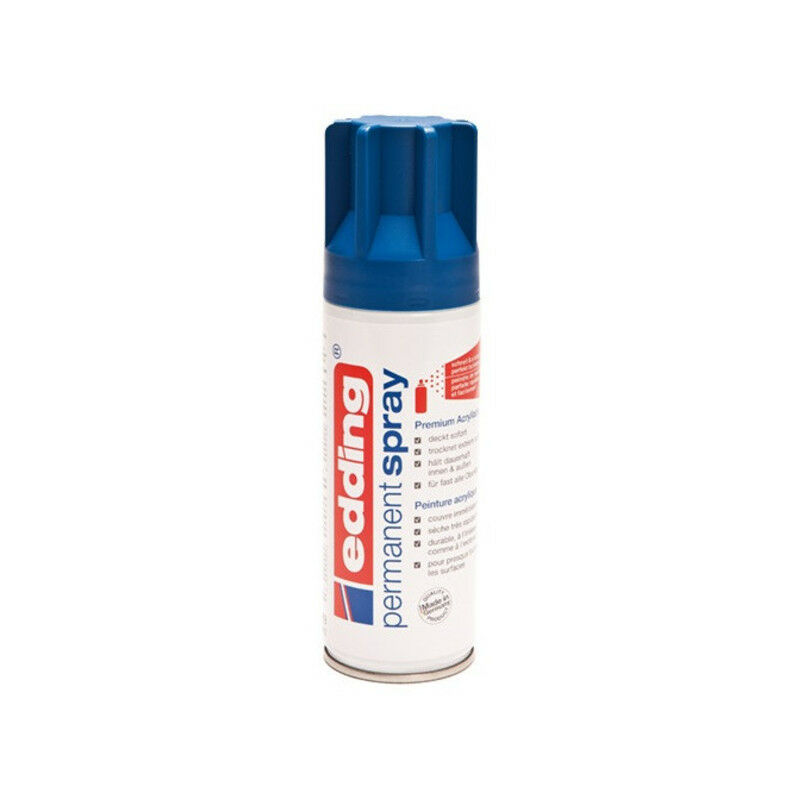 Image of Edding vernice acrilica spray permanente blu bomboletta 200 ml