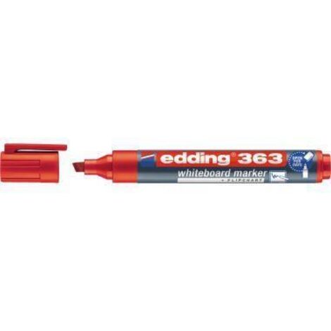edding Whiteboardmarker 363 4-363002 1-5mm Keilspitze rot