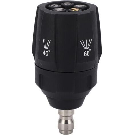 Ede Buse de nettoyeur haute pression 5 en 1, tête de pulvérisation multi-rotative réglable à 360 degrés, raccord rapide 1/4\