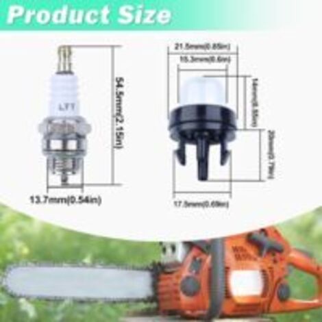 Ede Carburateur avec bougie d'allumage, conduite de carburant et filtre à carburant pour scies à béton Husqvarna K760 et K770, pièces détachées pour ZAMA C3-EL53 578243401