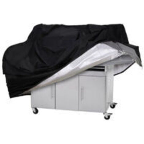 Ede Housse de Barbecue Imperméable et Résistante aux Déchirures 100X80X66cm Couleur Noire Housse pour mobilier de jardin