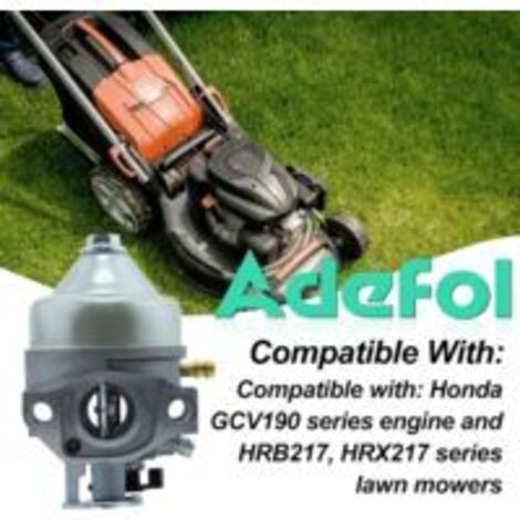 Ede Kit carburateur DOLASO pour moteur Honda GCV190 et tondeuse HRB217 HRX217, comprenant carburateur, filtre à air, joints, bougie et filtre à carburant (kit d'accessoires 9 en 1).