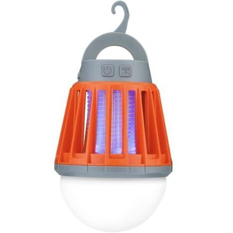 Ede Lanterne de camping anti-moustiques et insectes, lanterne portable étanche IPX6, crochet rétractable, lampe torche LED rechargeable par USB