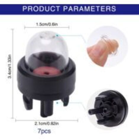 Ede Lot de 5 pompes à carburant et bidons d'huile pour carburateur, compatibles avec les débroussailleuses Stihl/Weed Eater/McCulloch/Ryobi Echo.