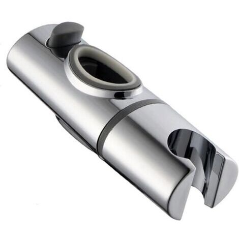 Ede Support de pommeau de douche, amovible et remplaçable, barre coulissante ovale spéciale pour support de douche à main, ABS chromé (32 x 17 mm)