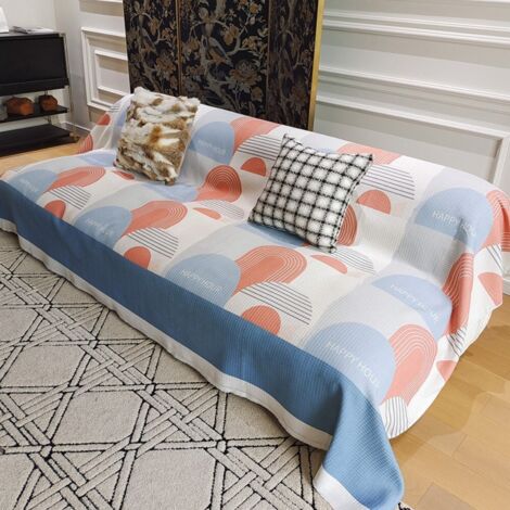 Ede Un demi-acre de cubes de sucre 90X180 Coussin de canapé monobloc, housse de canapé intégrale anti-griffures de chat, adaptée à toutes les saisons, serviette/housse de canapé