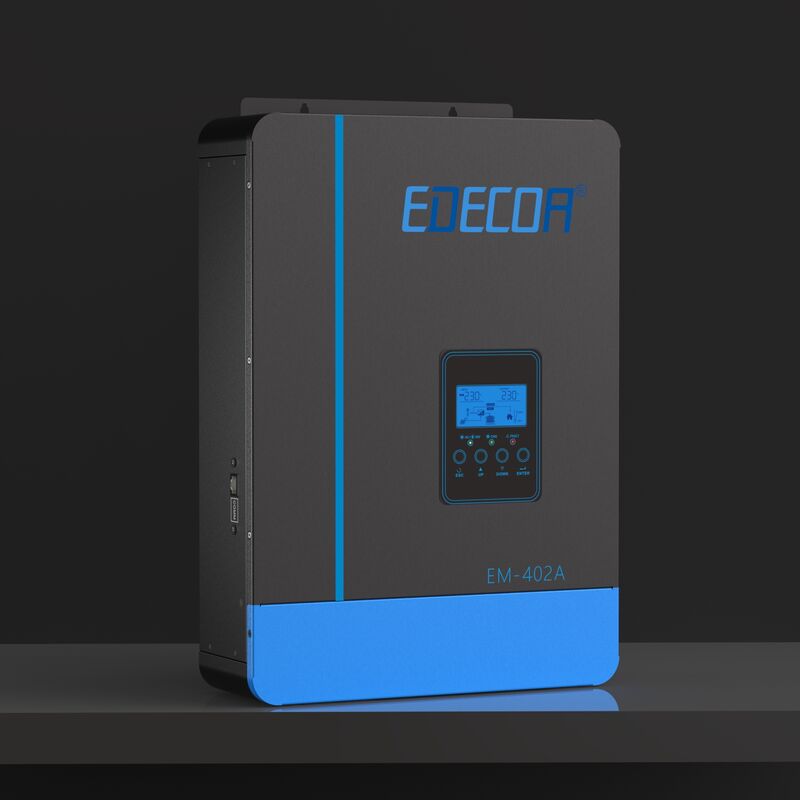 Edecoa - Onduleur Hybride 4000w 24v 230v 4200VA Chargeur Solaire mppt 110A Pur Sinus 55-450Vdc Off-Grid Chargeur de Batterie priorité au réseau