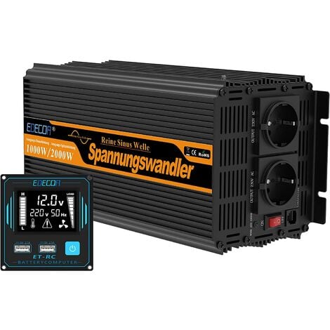 Spannungswandler 1000W 1600W PSI reiner Sinus RS485 - CamperPower