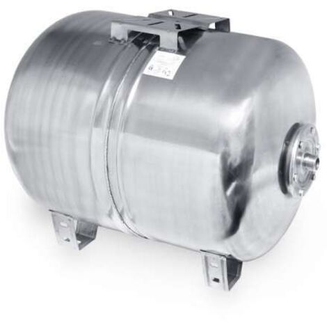 Edelstahl Ausdehnungsgefäß 100l INOX für Hauswasserwerk horiz. für Jetpumpe Membranausdehnungsgefäß
