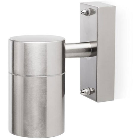 Edelstahl Außenwandleuchte Downlight, GU10 Fassung, IP44, Fassadenbeleuchtung