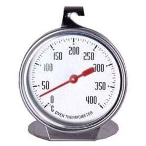 Edelstahl-Backofenthermometer, 400-Grad-Backofenthermometer zum Aufhängen oder Aufstellen im Ofen