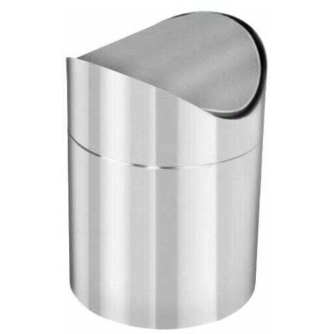 Edelstahl-Badezimmerabfalleimer, silber, 12 x 16 cm - Edelstahl-Badezimmerabfalleimer, silber, 12 x 16 cm