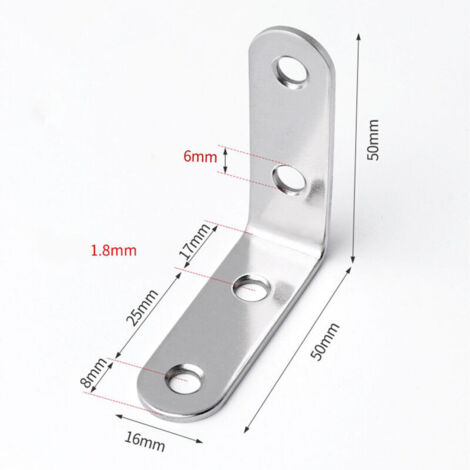 Edelstahl-Befestigungswinkel – Packung mit 40 Befestigungswinkeln 5050 mm zur Befestigung und Reparatur von Möbeln