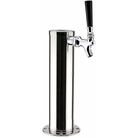 Edelstahl Bierturm Biersäule Bierzapfhahn Bierspender Bierzapfanlage Bierhahn-Kit für Bars Verstellbarer Getränkespender( 1 Zapfhahn)