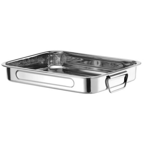 Edelstahl-Bräter zum Backen im Ofen 430x310x60mm - Hendi 508527