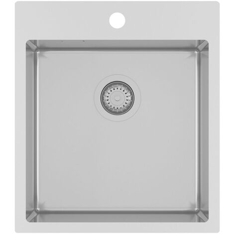 Edelstahl-Einbau-Spüle AIRA 1 - ab 50er Unterschrank, 450 x 510 cm