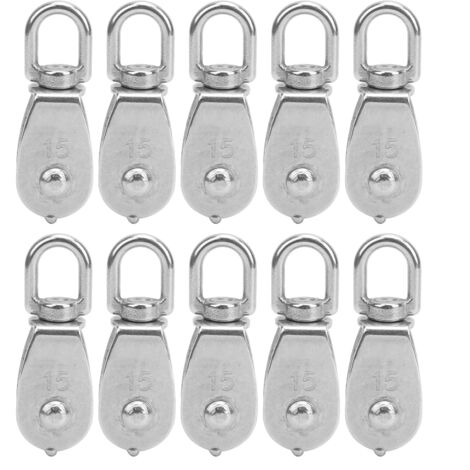 Edelstahl-Einzelrolle für Kranhub – 10er-Packung, rostbeständig