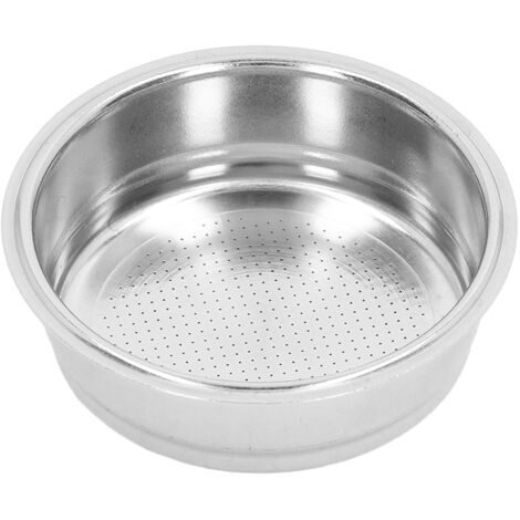 Edelstahl-Filterhalter für Kaffeemaschine, 1-Tassen-Filterkorb (51 mm) mit porösem Filter