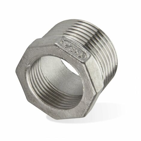 Edelstahl Fitting 241 Reduzierstück 1 x 3/4 Zoll Übergangsstück