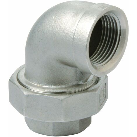 Edelstahl Fitting 96 Winkel Verschraubung 1" V4A Gewindefitting