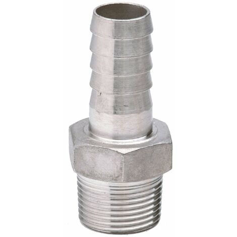 Edelstahl Fitting Schlauchtülle 1/2 Zoll x 13 mm V4A Gewindetülle