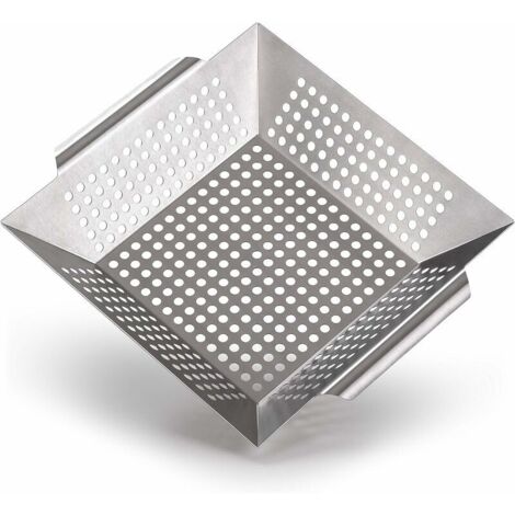 Edelstahl Grillkorb, Grillschale passend für alle Grillarten