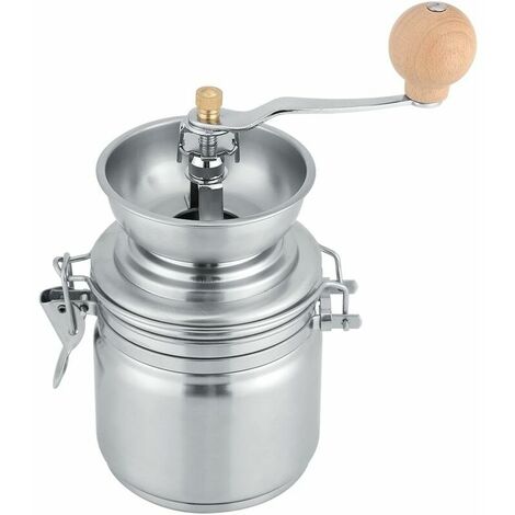 Edelstahl-Kaffeemühle, manuelle Handkurbel, Gewürznuss-Kräutermühle