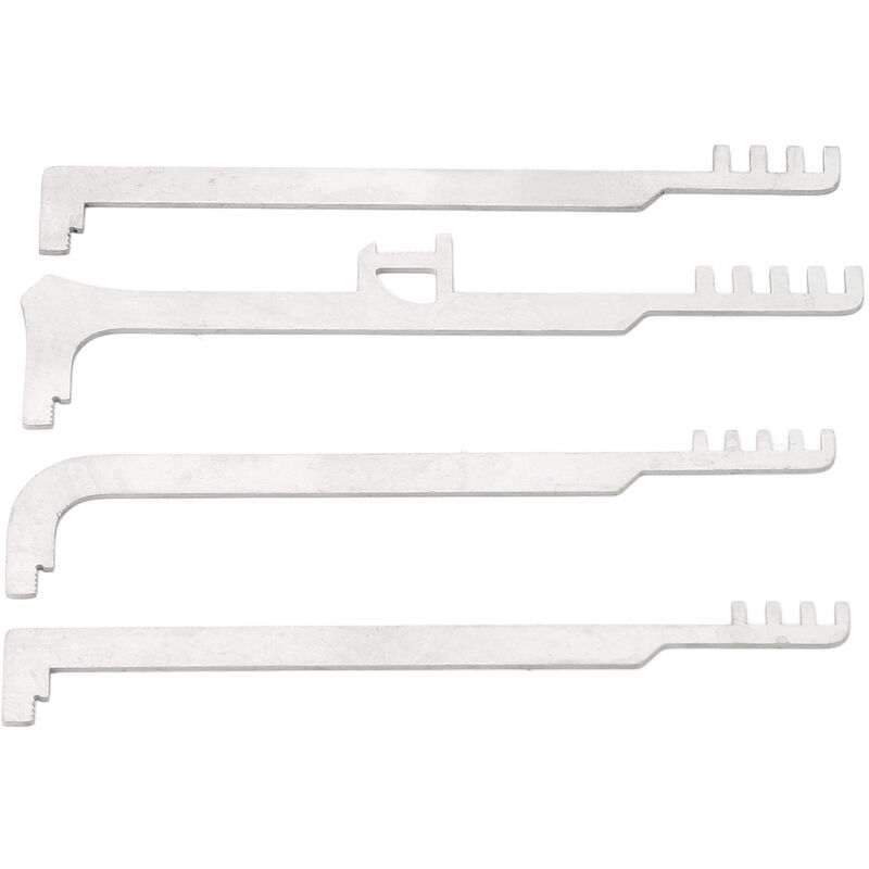 Image of Edelstahl-Kamm-Verriegelungspicks, 4-teiliges tragbares Metallzahnwerkzeug für Feuerwehrreparaturen