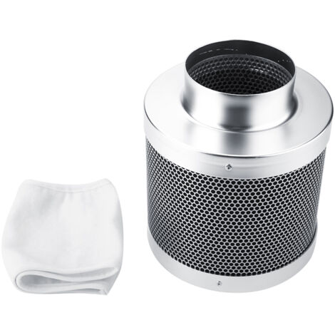 Edelstahl-Kohlefilter 4 Zoll Hydroponik halten Gerüche aus der Hauswerkstatt fern