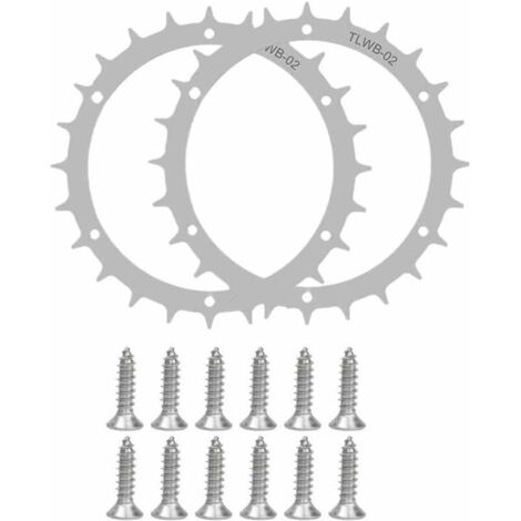 Edelstahl Mähroboter für Worx S/M Modell  Traktionsverstärkung für Mähroboter - Radgröße 170mm  14x Edelstahlschrauben  Spikes für Off-Wheel Zubehör  FLITI