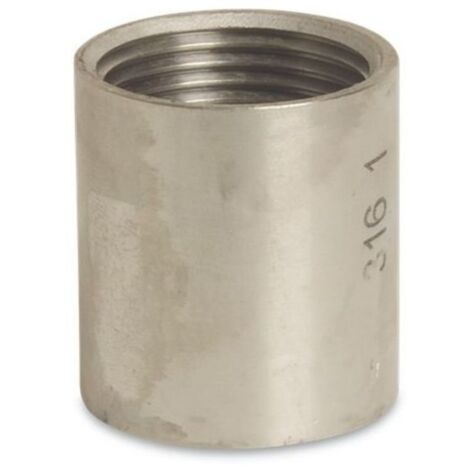 Edelstahl Muffe, Gewindemuffe, 1 1/2 Zoll IG, V4A Fitting