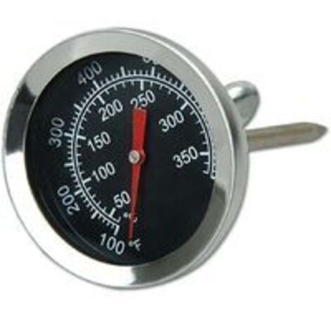 Edelstahl-Ofenthermometer, Barbecue, Grill, Räucherthermometer, 50 bis 350 °C, 100 bis 700 °F (Typ A 350 °C)