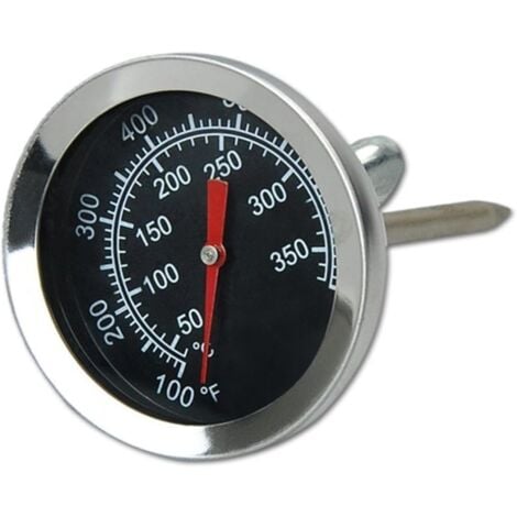 JUSCH Edelstahl-Ofenthermometer, Barbecue-Grill-Smoker-Thermometer, 50 bis 350 °C, 100 bis 700 °C (Typ A 350°C)