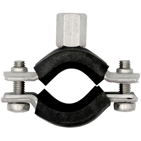 Edelstahl Rohrschelle 3/8" 17-20mm VA Rohrhalter Rohrbefestigung