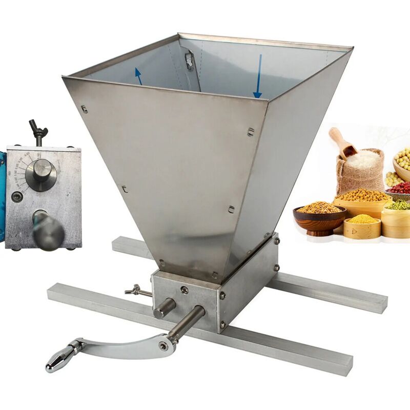 Edelstahl Rollenrad-Schüttelschleifmaschine, verstellbarer Walzenabstand, Mehrzweckgetrennschleifmaschine, 35,5 14 26cm