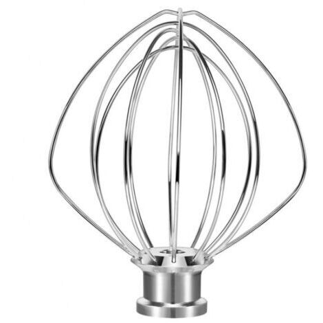 Edelstahl-Schneebesen, kompatibel mit KitchenAid K45WW WP9704329 KSM150 KSM160 K45 KSM90 Küchenmaschinen-Zubehör