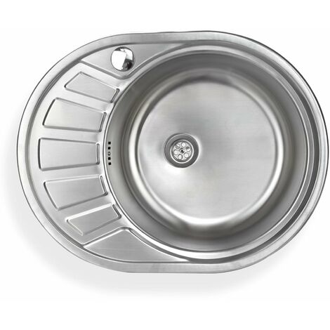 KABCO Edelstahl-Spüle 1 Becken – 81,3x48,3x25,4 Cm, Null-Radius, Satiniert, Mit Schalldämmung